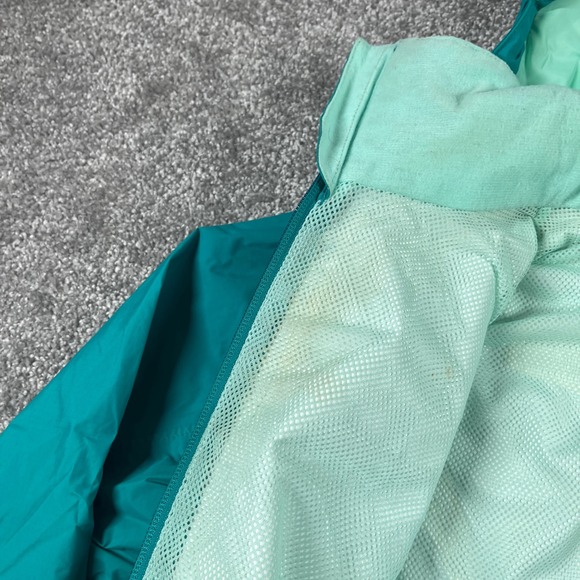 The North Face Jacket Womens Small HyVent Windbreaker Rain Hooded Nylon Teal - Picture 11 of 16